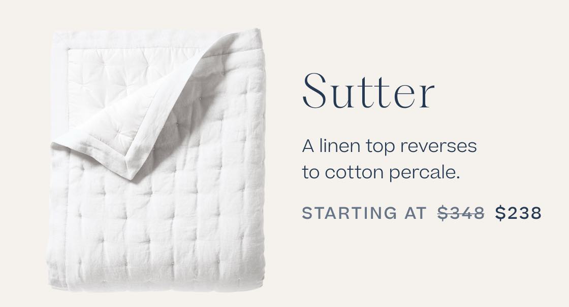Sutter Linen Quilt