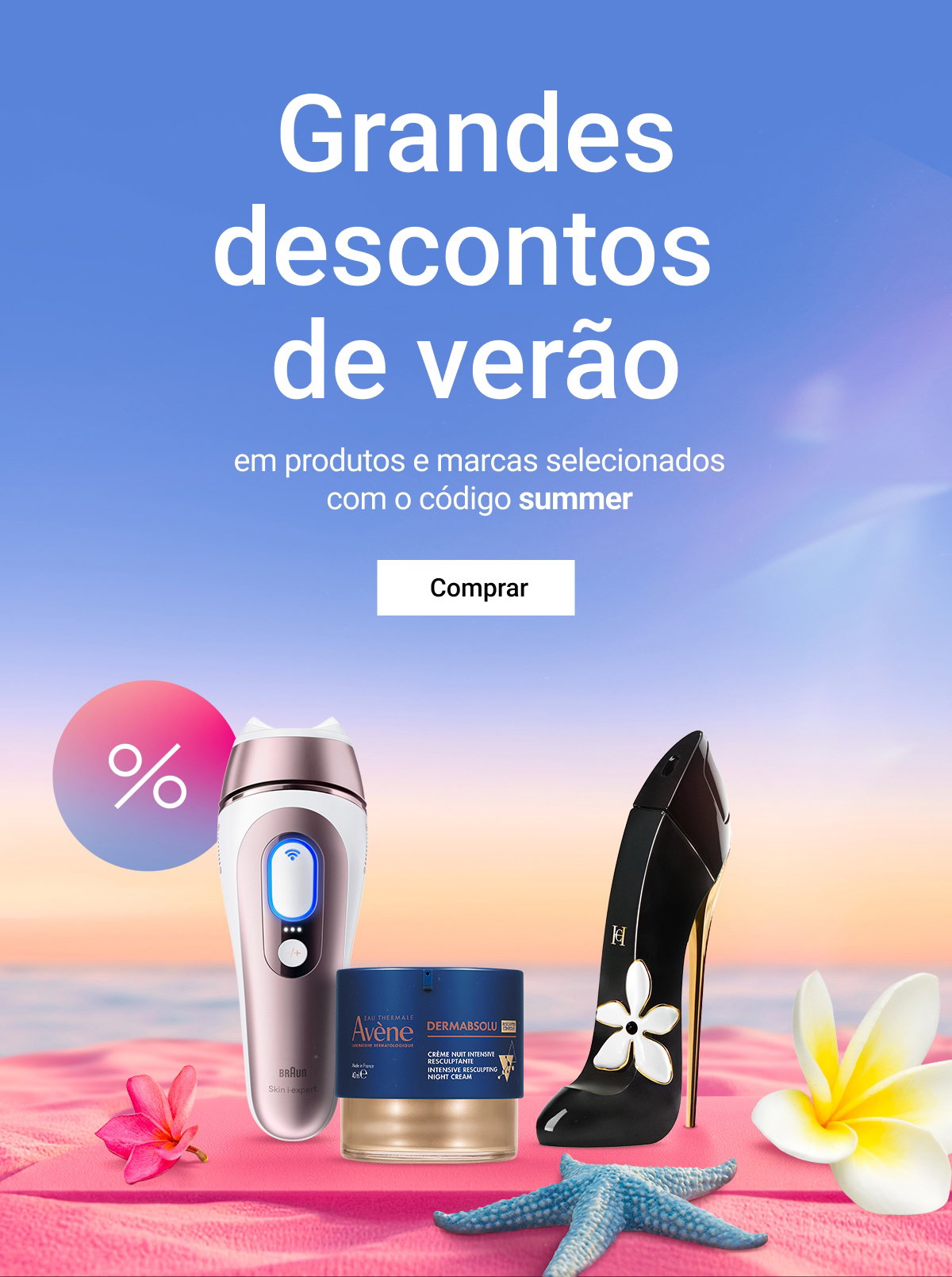 Grandes descontos de verão