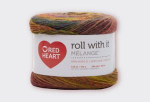 Red Heart Roll With It Melange