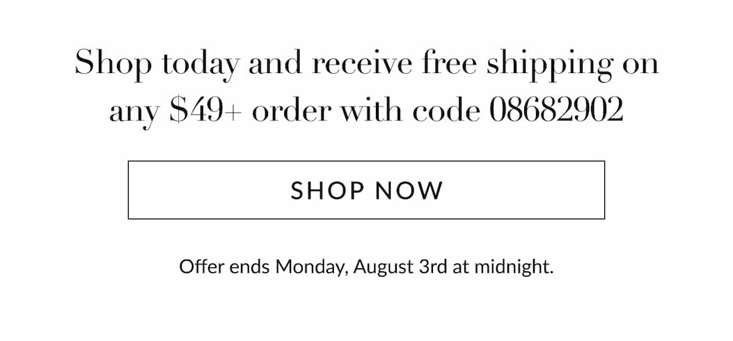 Free shipping on any $49+ order [Click here to Shop now]