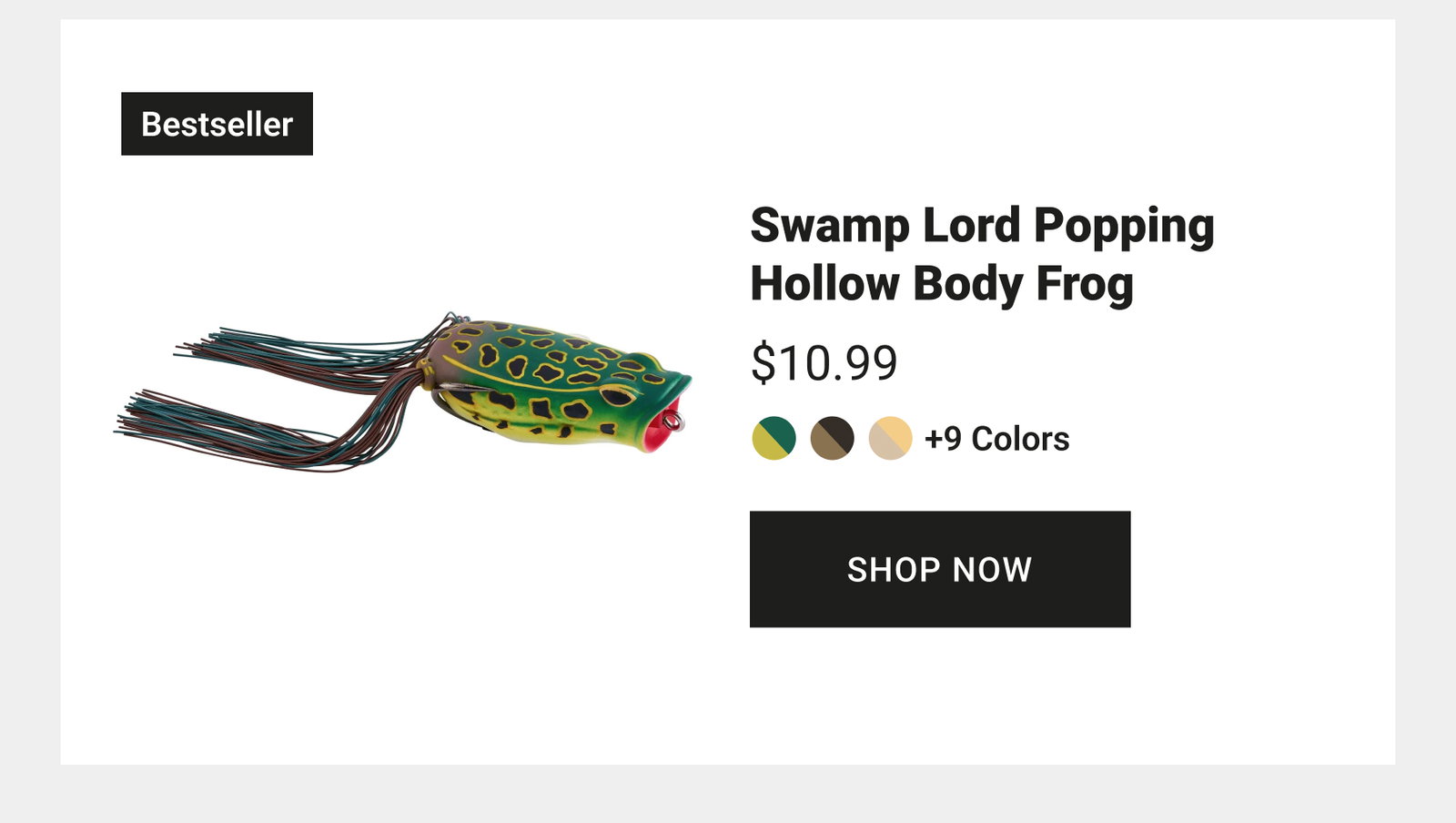 Swamp Lord Popping Hollow Body Frog
