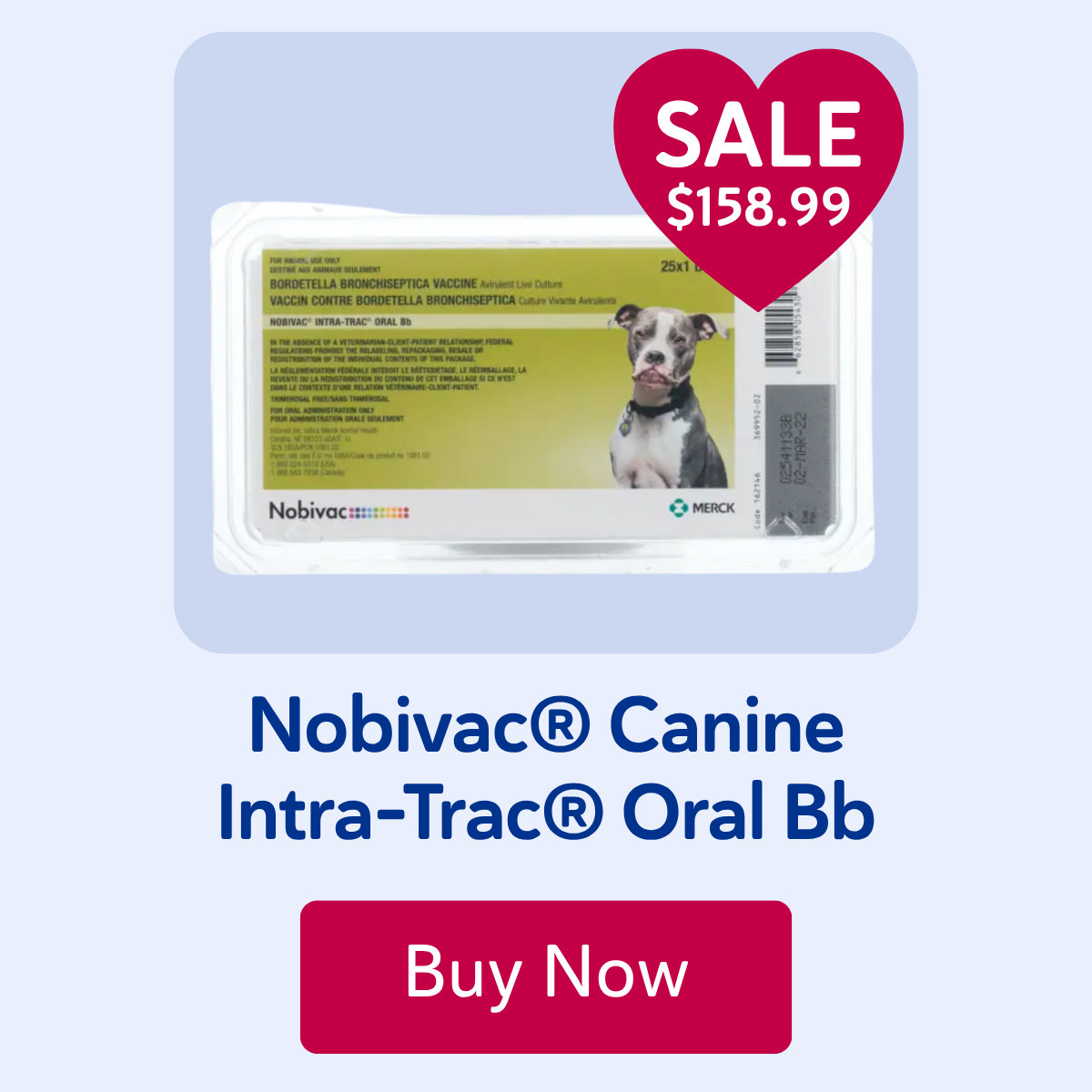 Nobivac® Canine Intra-Trac® Oral Bb