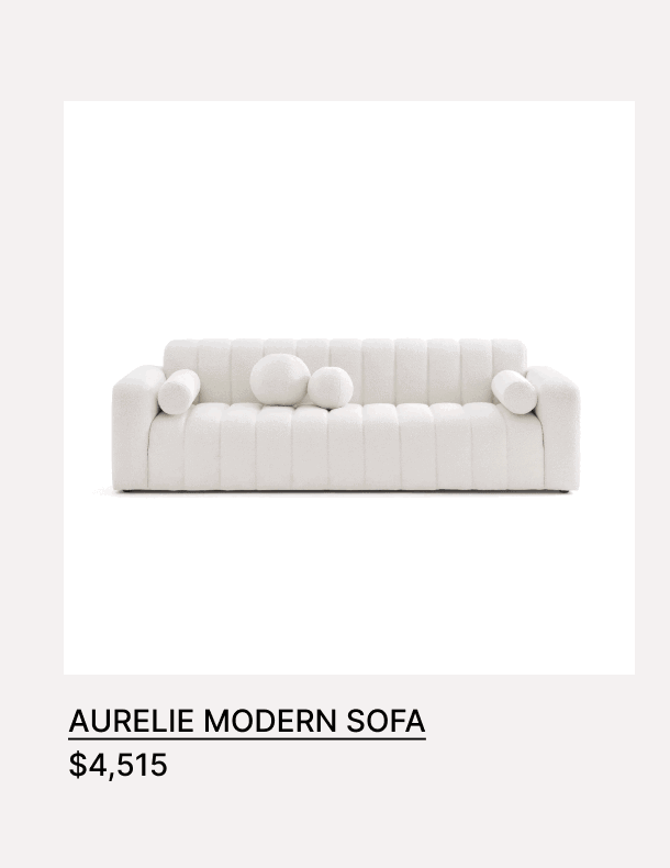 AURELIE MODERN SOFA - $4,515