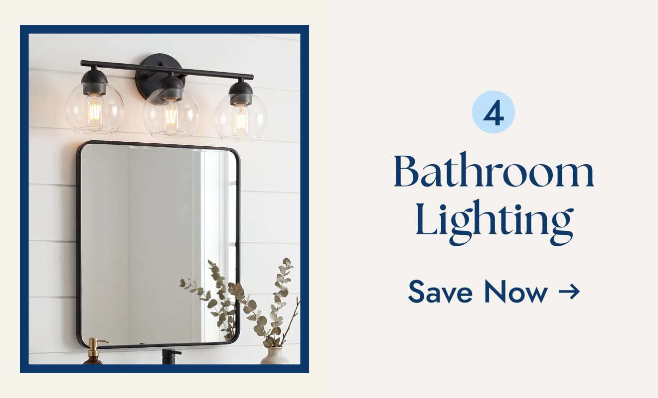 Save on Bathroom Lighting