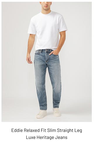 Eddie Relaxed Fit Slim Straight Leg Luxe Heritage Jeans