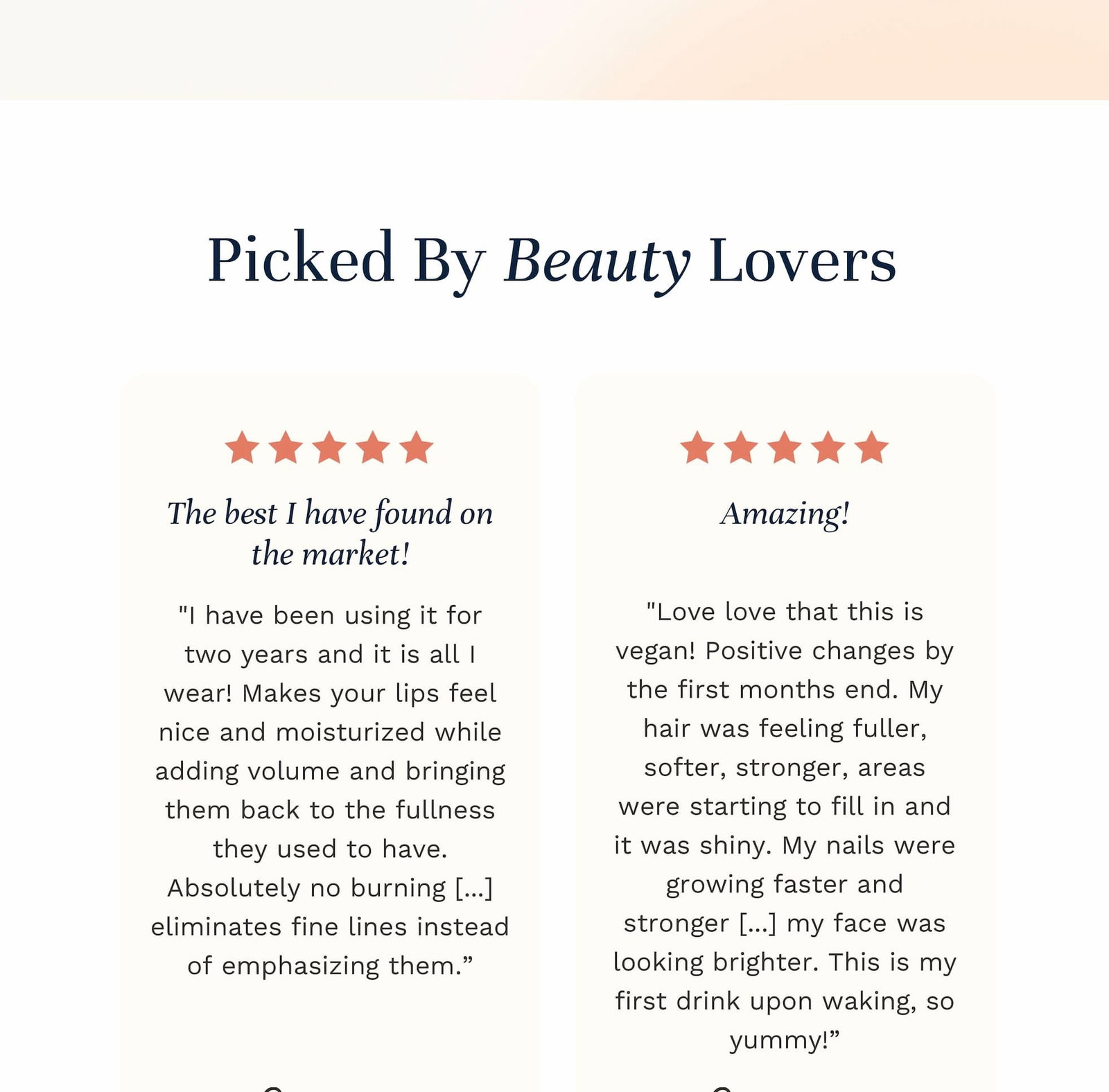 5-star testimonials from verified City Beauty users 🧡  Read more at citybeauty.com! 
