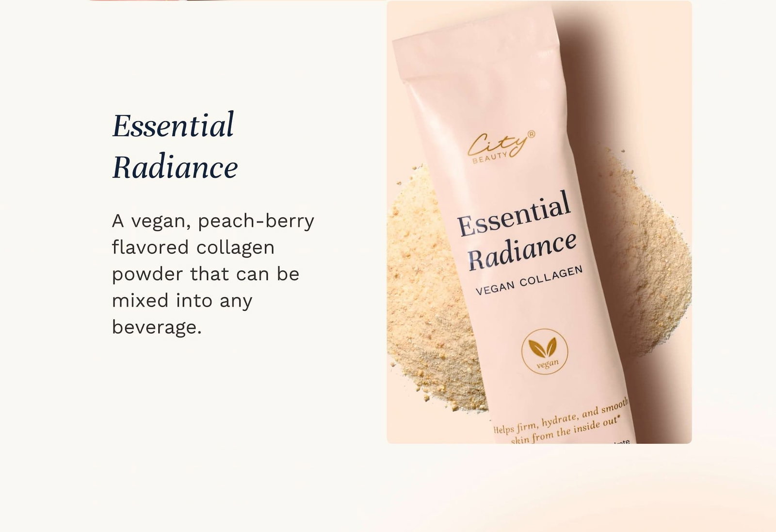You're a Peach Bundle won't be complete without Essential Radiance! ✨🍑 Save now at citybeauty.com