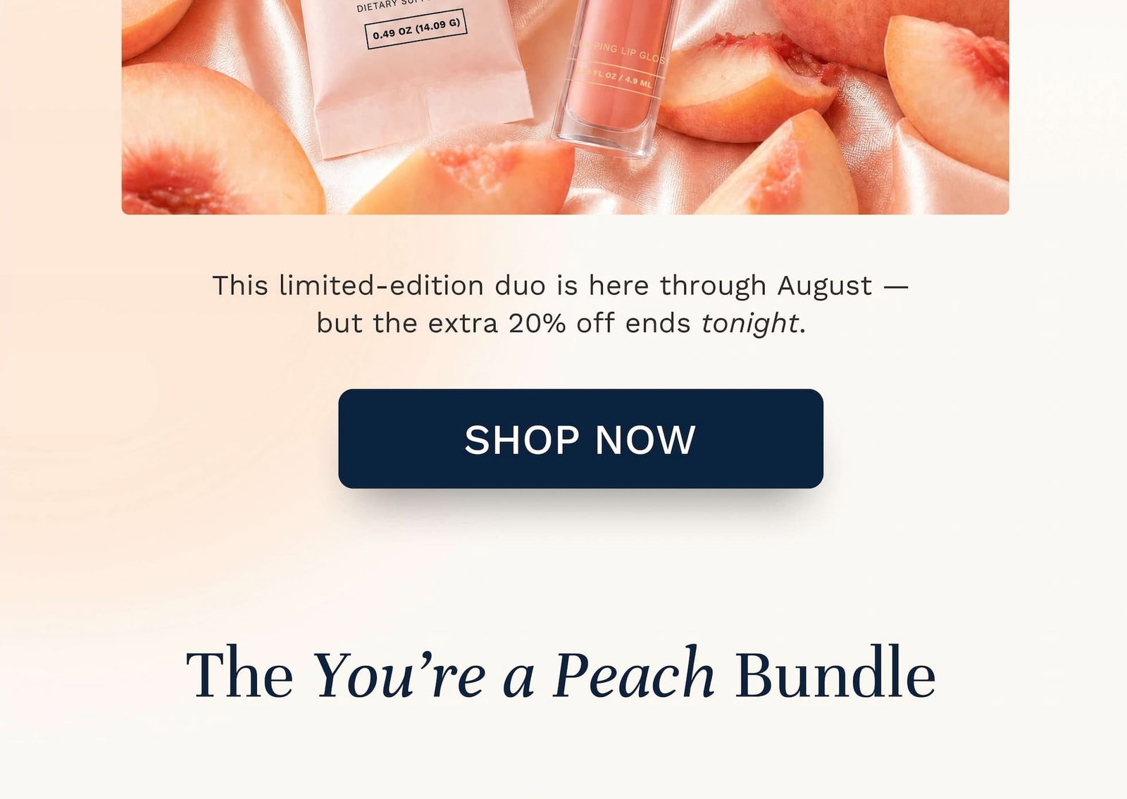 The peachiest deal of them all! 🍑 From $103 value to $66 😯 Save now at citybeauty.com