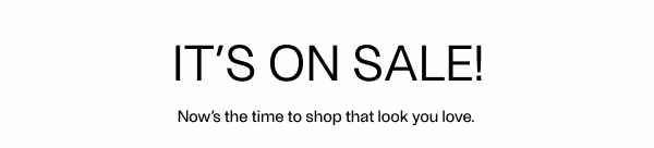 It's On Sale!