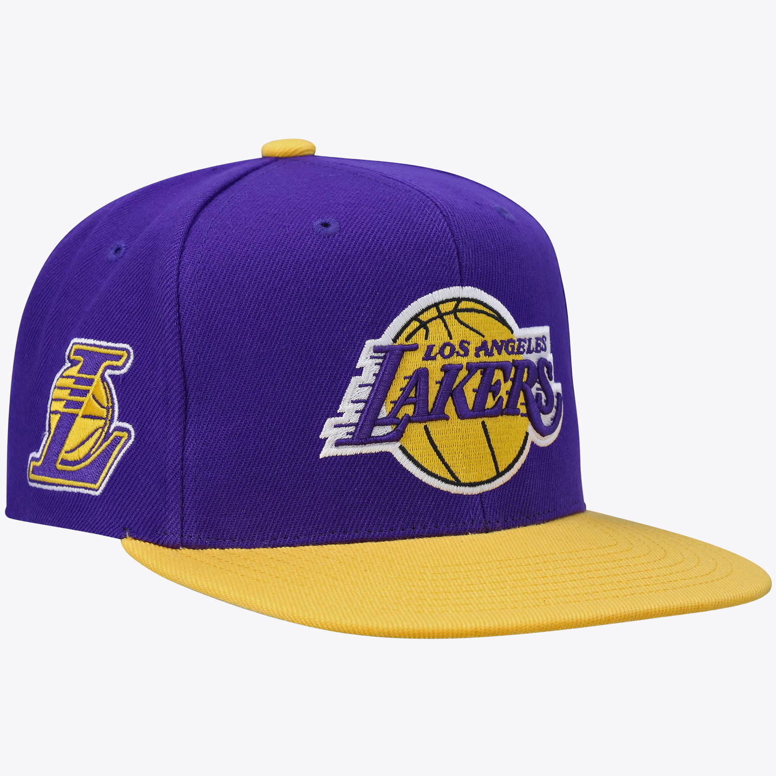 Los Angeles Lakers Mitchell & Ness Core Side Snapback Cap - Mens