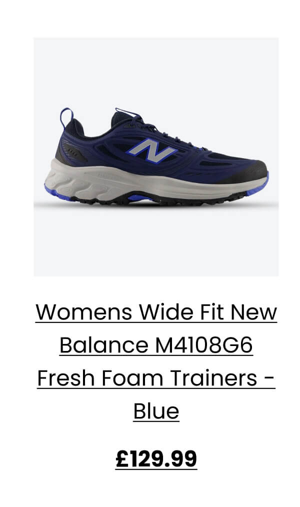 Womens Wide Fit New Balance M4108G6 Fresh Foam Trainers - Blue £129.99