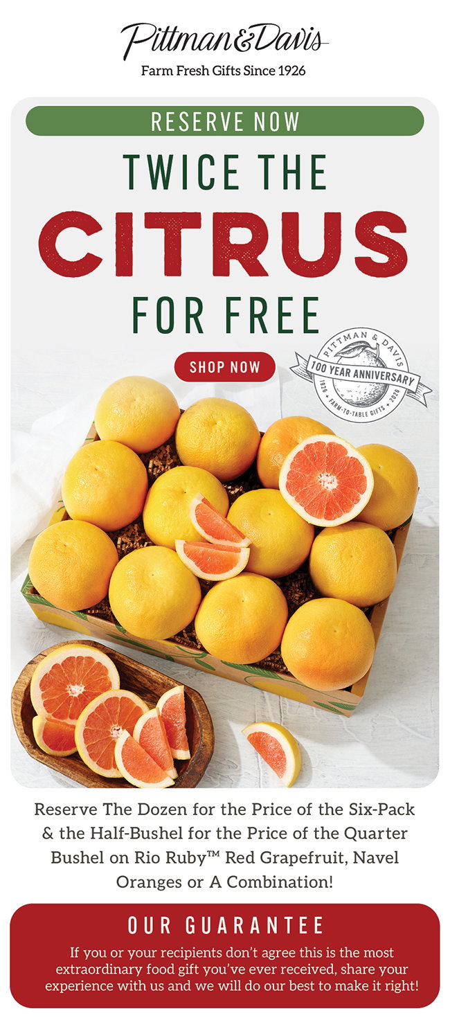 Twice the Citrus for Free