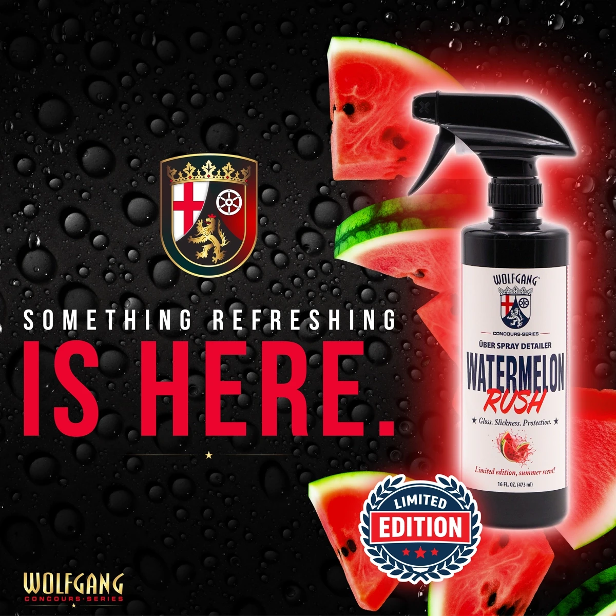 Celebrate National Watermelon Day with Wolfgang Uber Spray Detailer - Watermelon Rush!