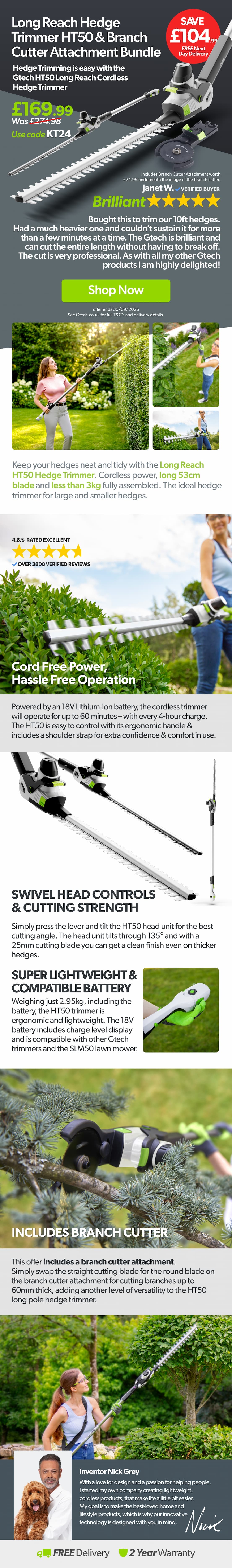 HT50 and Branch Cutter Save £104.99