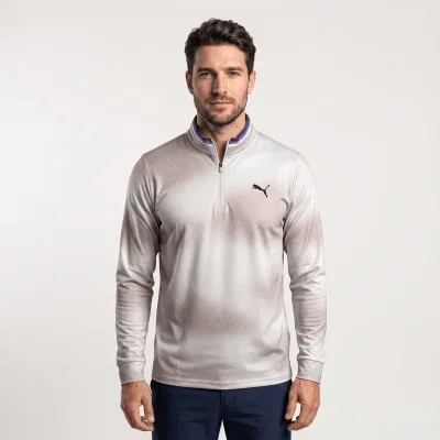 Image of PUMA Coastal Claret Zip Neck Sweater