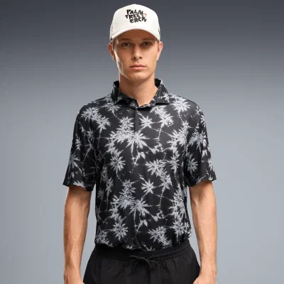 Image of PUMA X PTC Palm Golf Polo Shirt