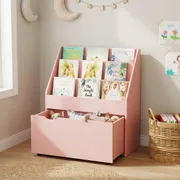 Kids Bookcase with Shelves and Drawer
