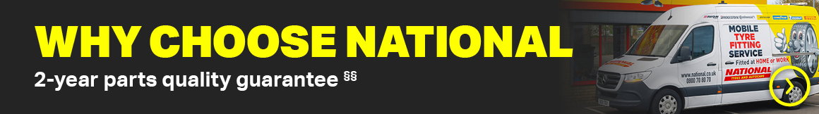 WHY CHOOSE NATIONAL | 2-YEARS PARTS QUALITY GUARANTEE §§