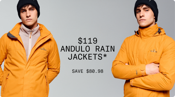 $119 Andulo Rain Jackets*