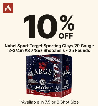 10% Off Nobel Sport Target Sporting Clays 20 Gauge 2-3/4in #8 7/8/oz Shotshells - 25 Rounds