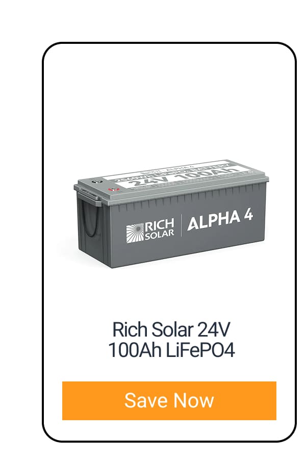 Rich Solar 24V 100AH LiFePO4