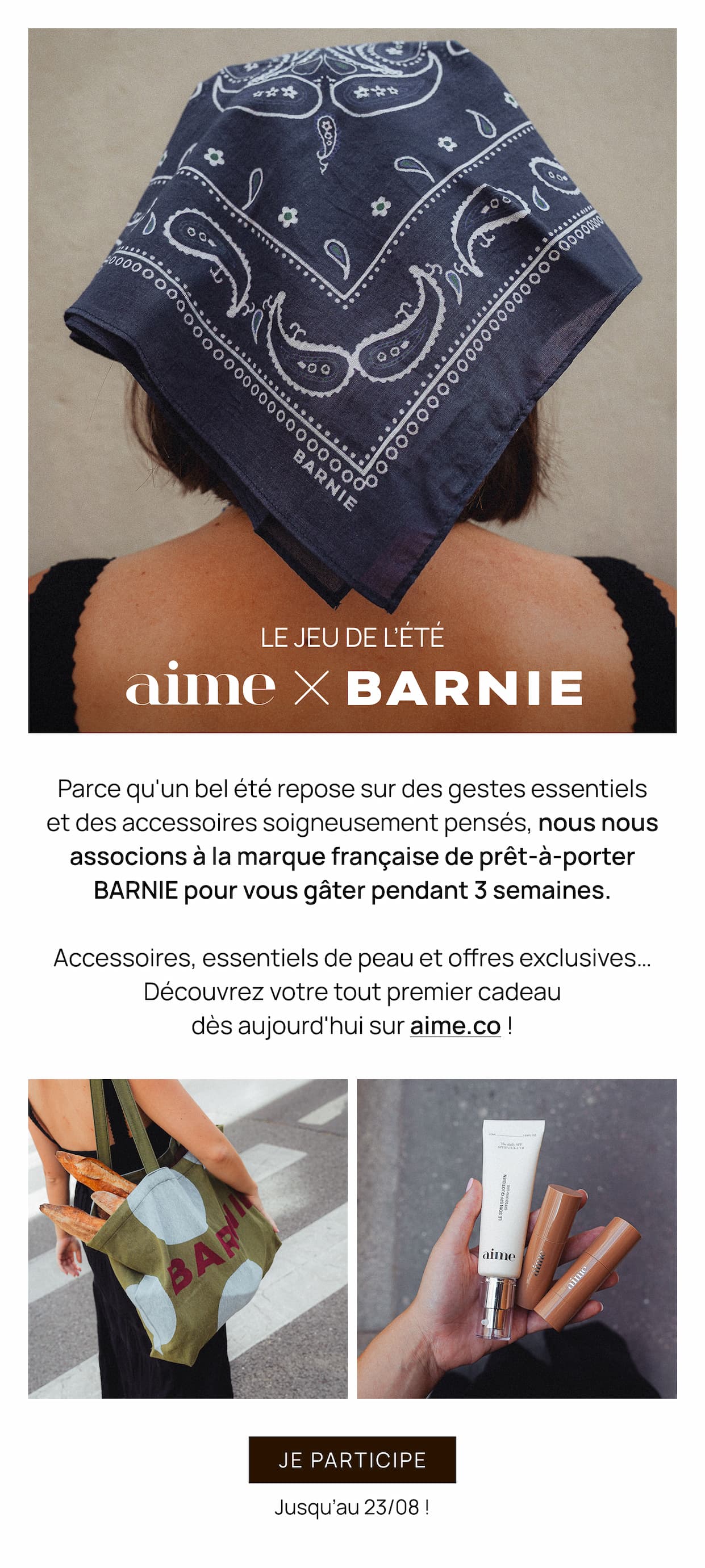 Jeu de l'été Aime x Barnie