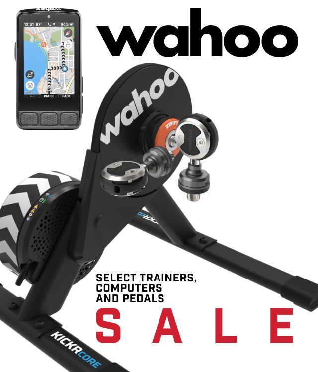 Wahoo Sale — Select Trainers, Computers and Pedals