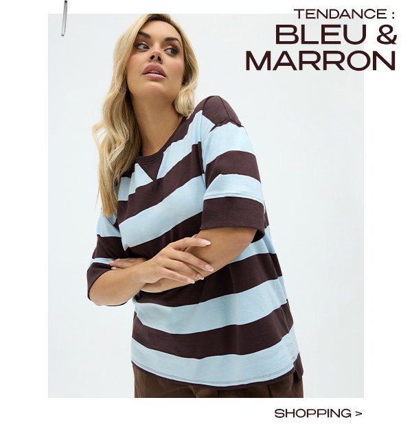 TENDANCE : BLEU & MARRON