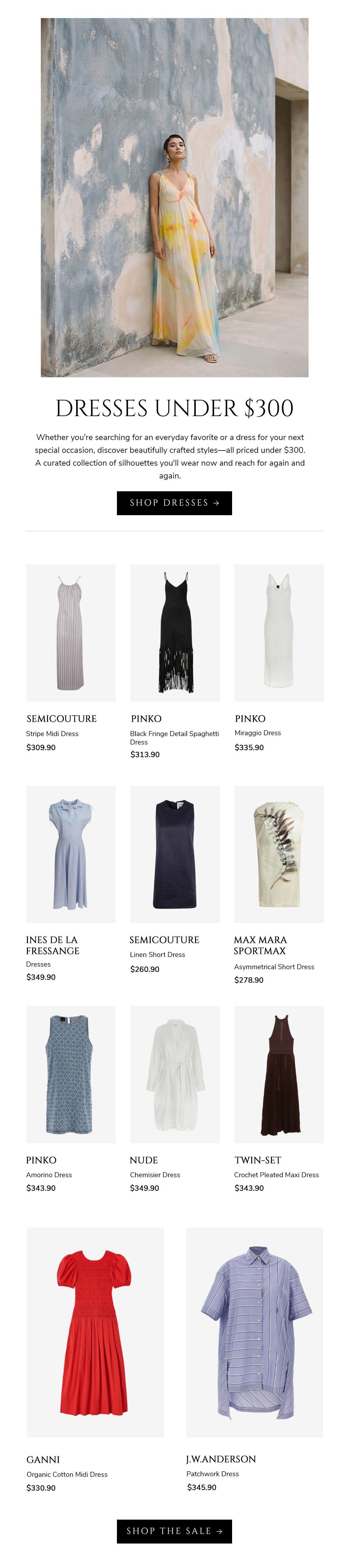 Dresses Under $300