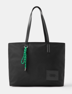 Harper Nylon Laptop Tote Bag Black