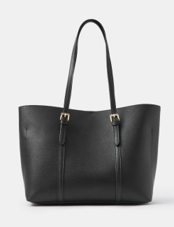 Buckle Strap Laptop Tote Bag