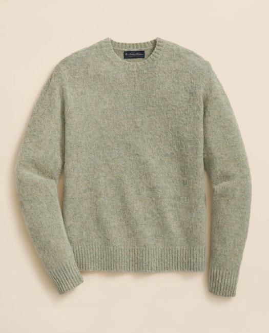 Image of Brushed Wool Crewneck Sweater