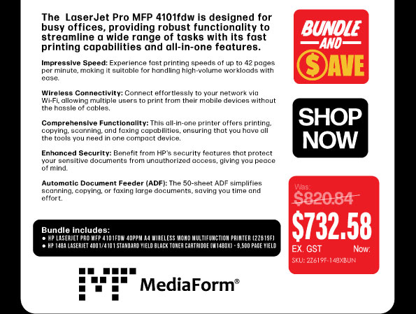 Shop Now - Bundle Was  $820.84 Now  $732.58 Ex GST