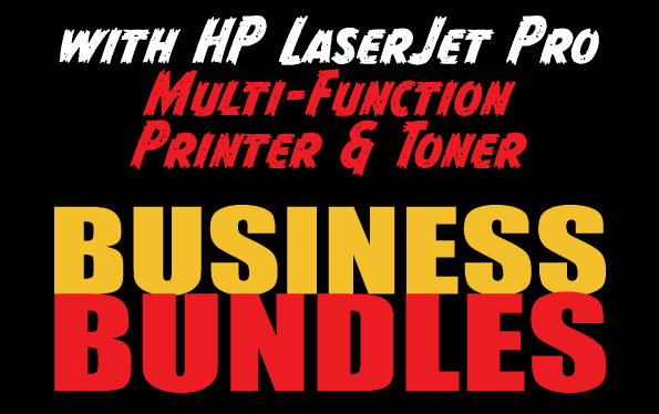 With HP LaserJet Pro Multi-Function Printer & Toner - Business Bundles