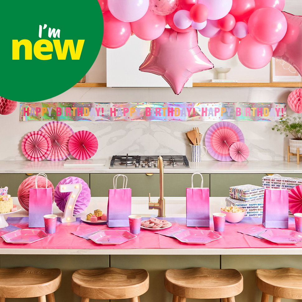 Pink partyware
