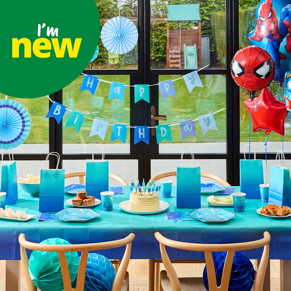 blue partyware