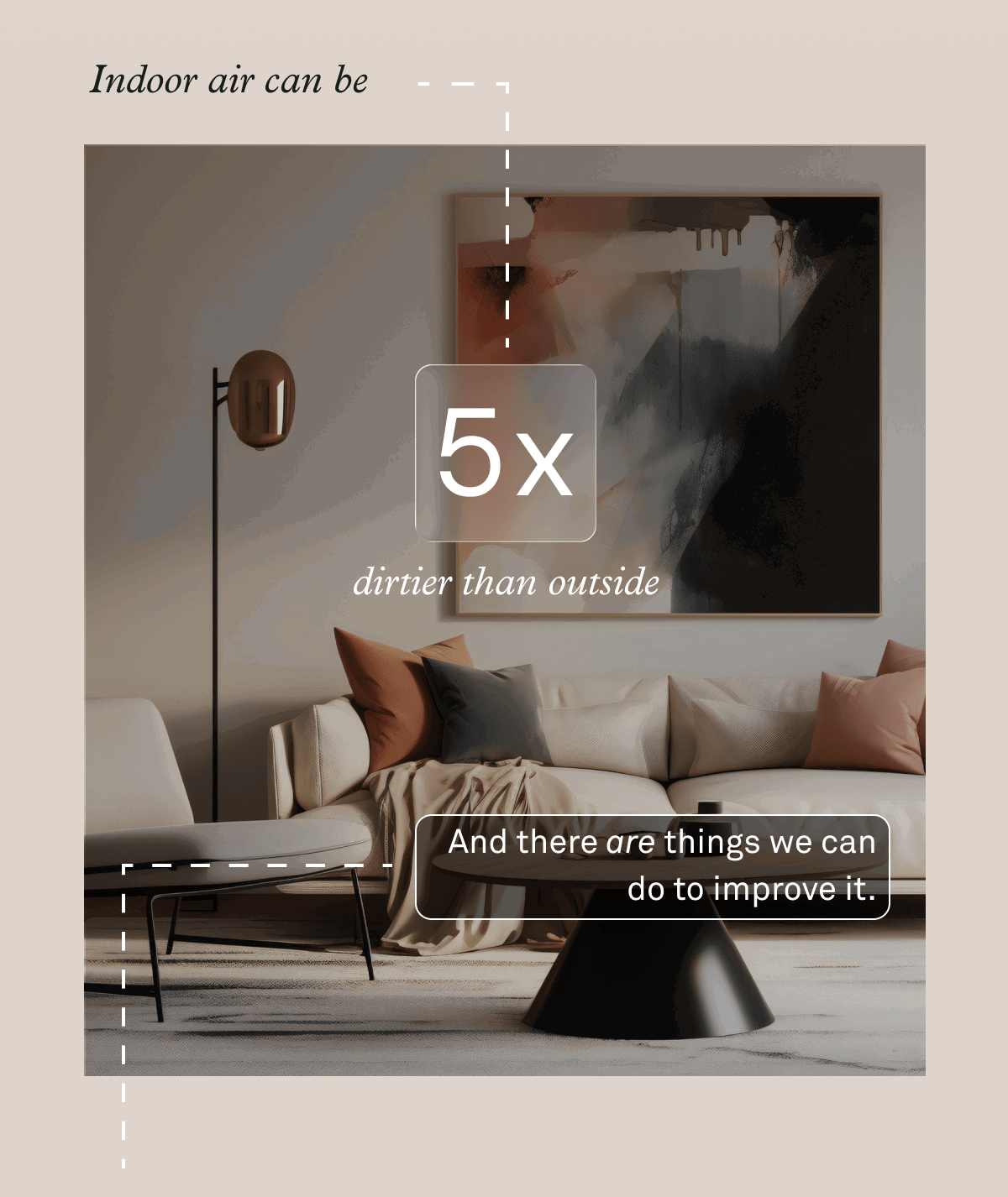 Indoor air can be 5x dirtier than outside