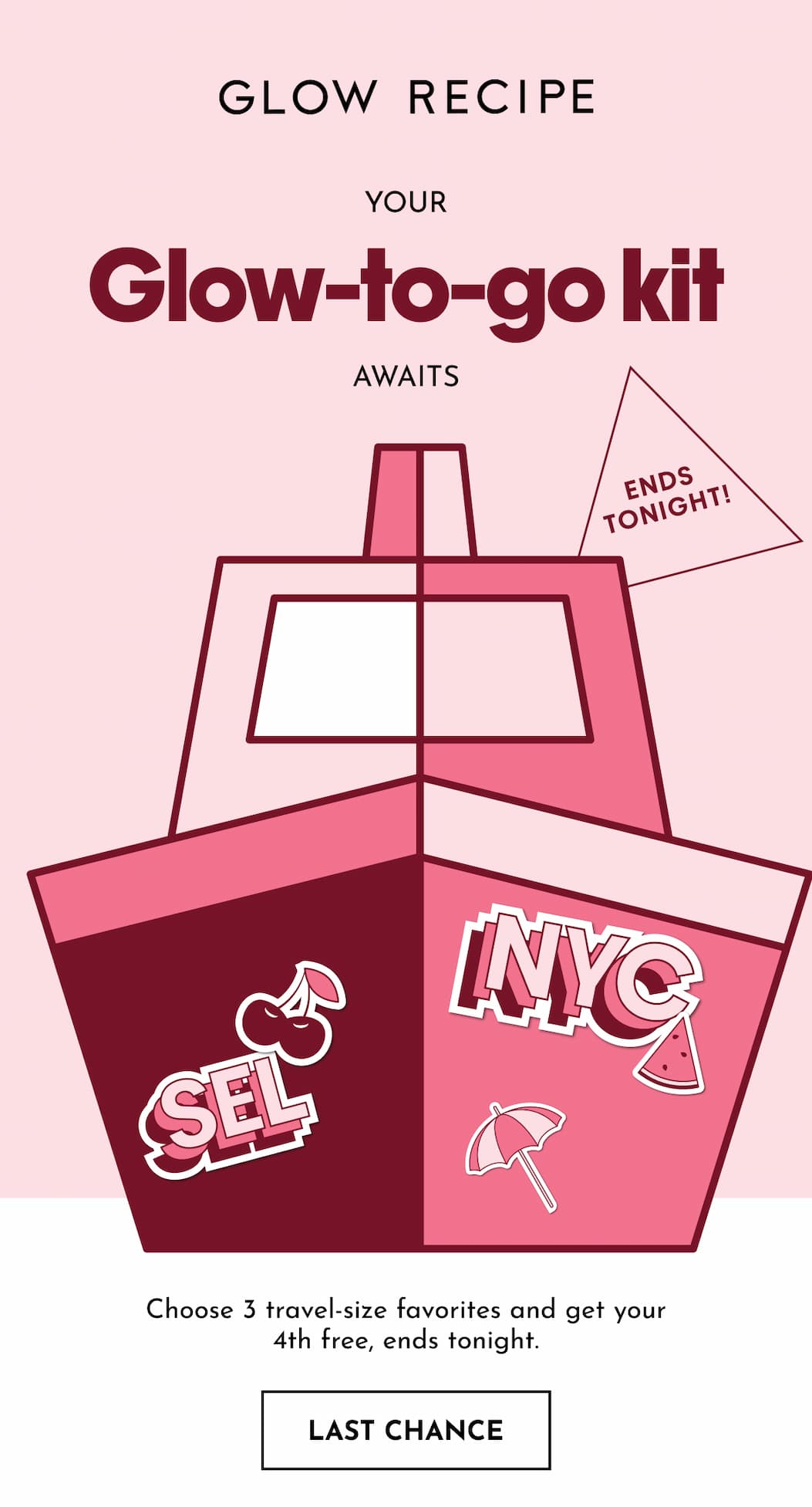 Last Chance: Buy 3 Travel Sizes, Get the 4th Free