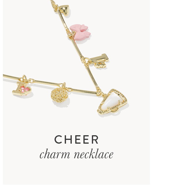 Cheer charm necklace