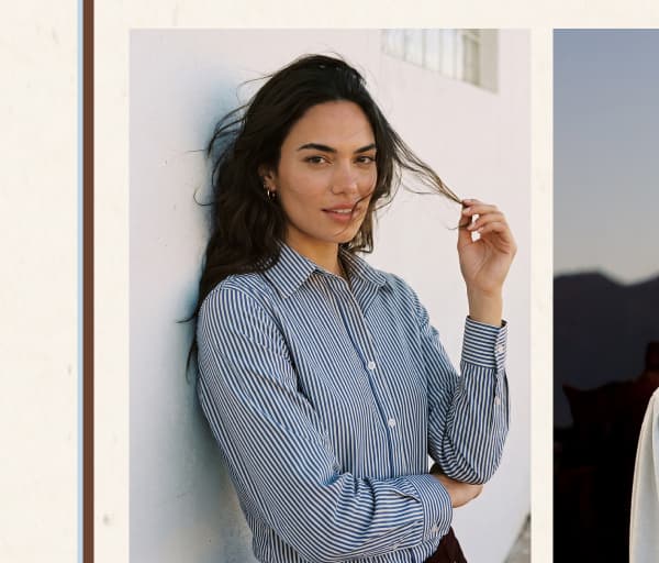 Stripe Long Sleeve Single Pocket Button-Up Shirt