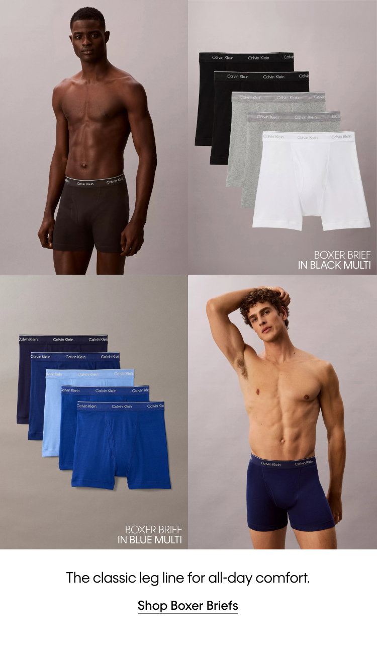 The classic leg line for all-day comfort. Shop Boxer Briefs.
