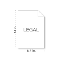 Legal sized paper