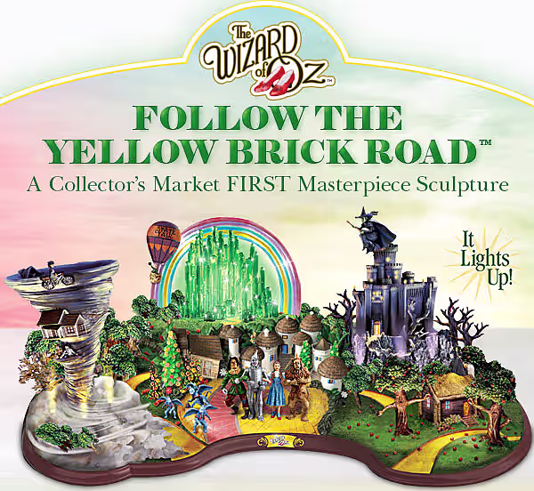 FOLLOW THE YELLOW BRICK ROAD(TM), Collector's Market First Officially Licensed Masterpiece Sculpture