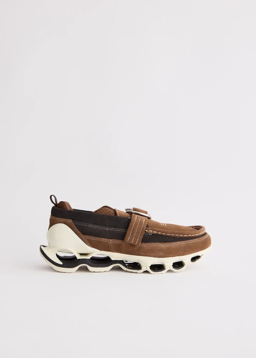 Image of Wave Prophecy Ring Moc x Setsumasa Kobayashi 'Brown' Sneaker