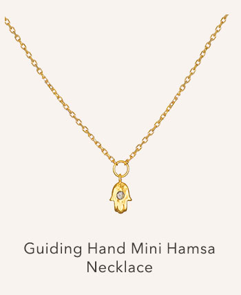 Guiding Hand Mini Hamsa Necklace