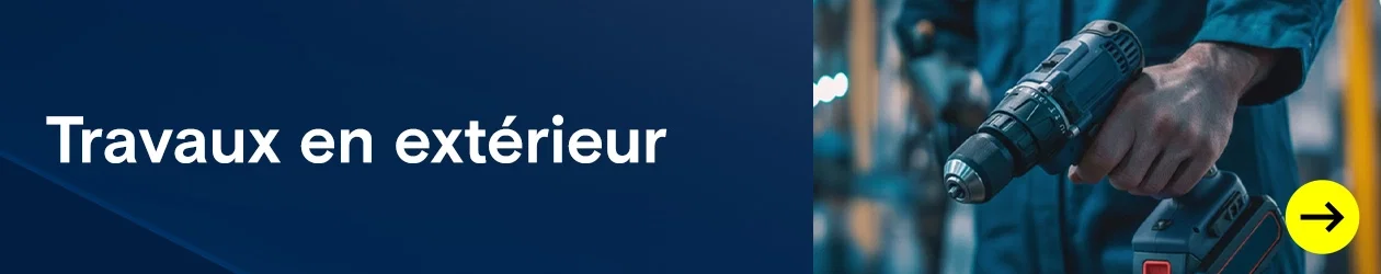 Travaux en extérieur