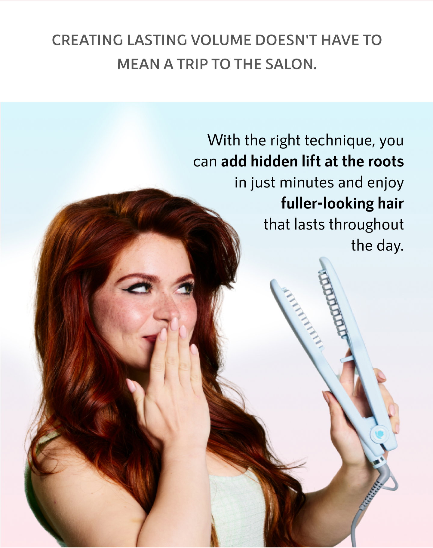 Creating lasting volume doesn't have to mean a trip to the salon.