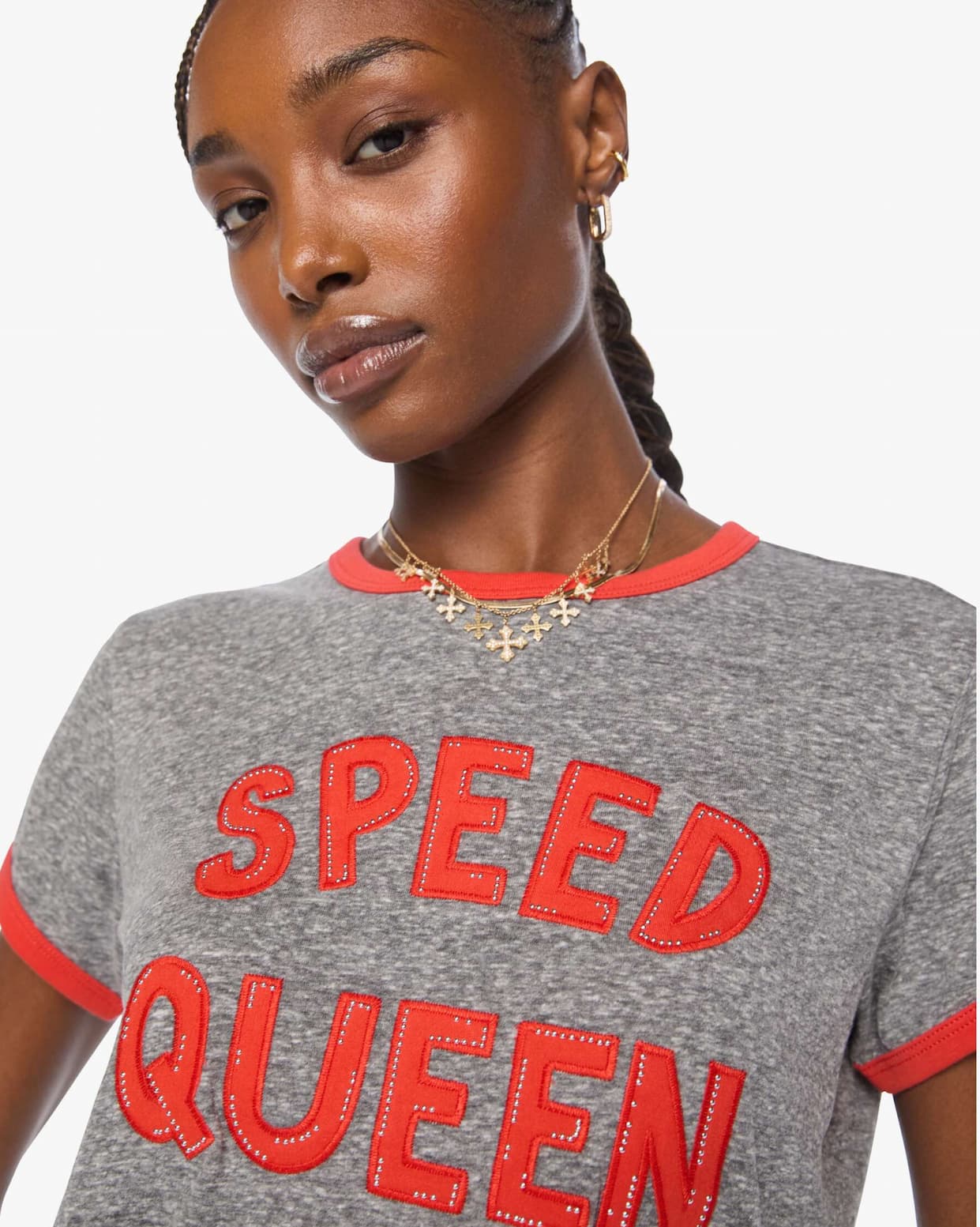 The Boxy Goodie Goodie Ringer in Speed Queen