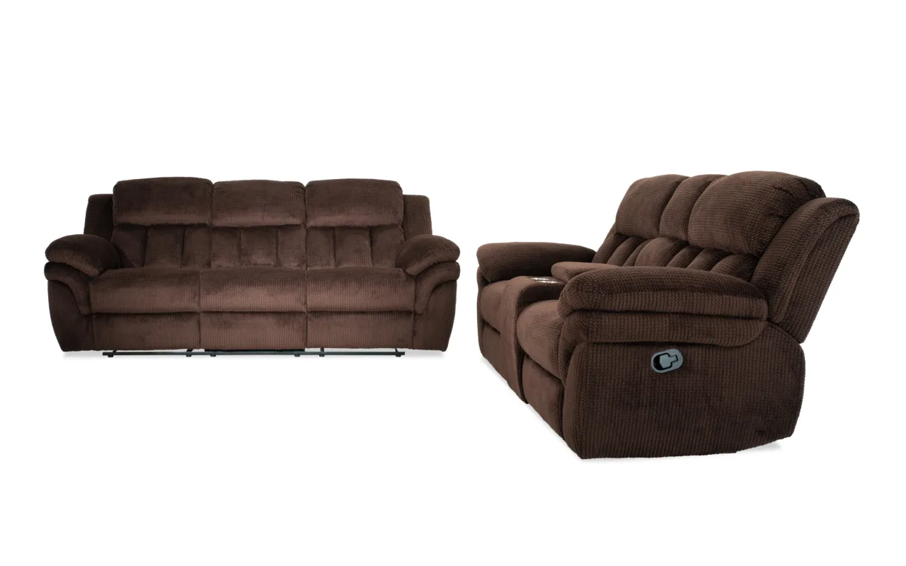 Trevor Brown 91'' Manual Reclining Sofa & 81'' Console Loveseat