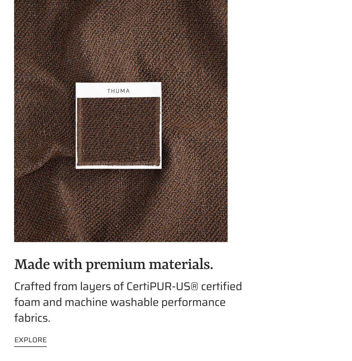 Made with premium materials.